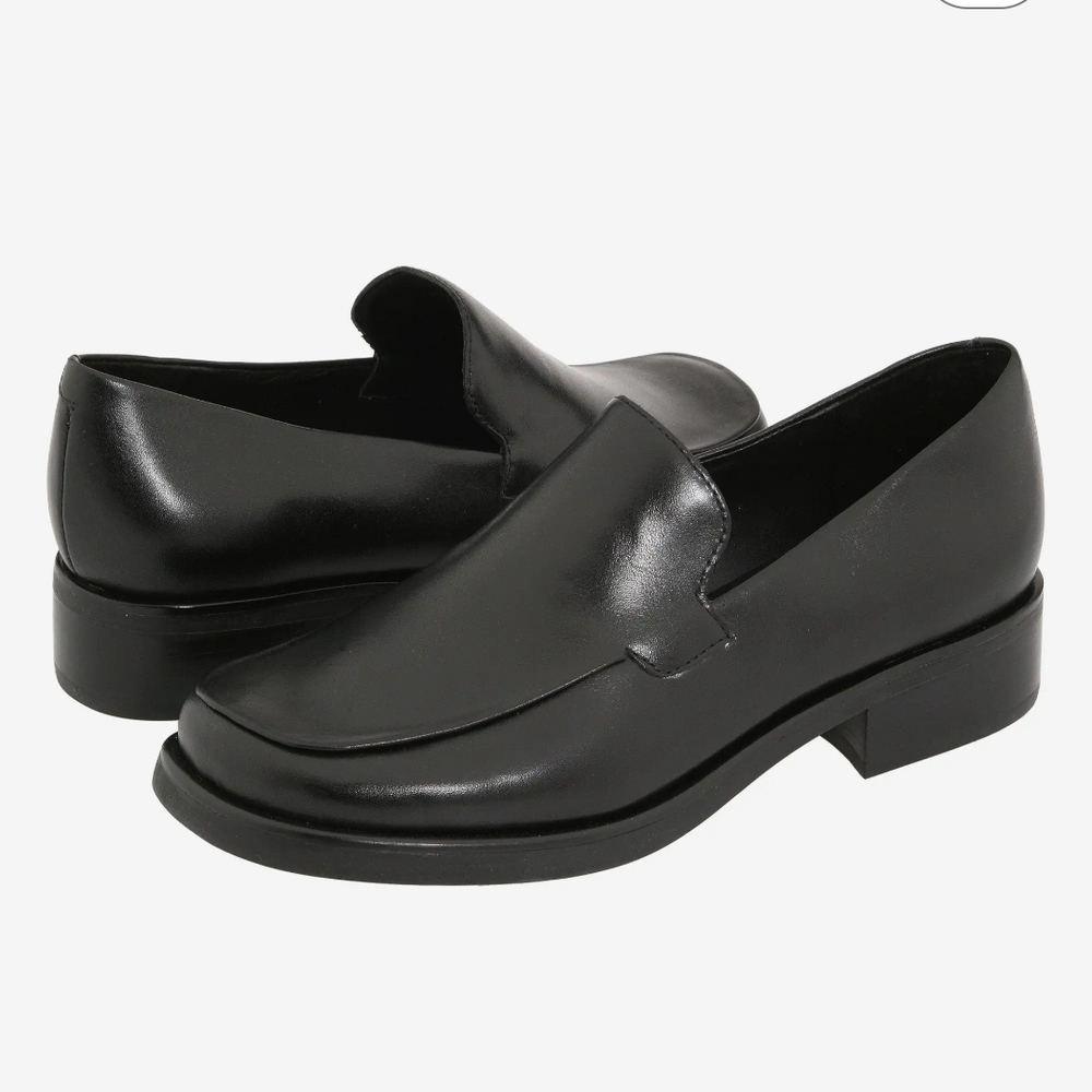 Franco Sarto Bocca Black Leather Loafers